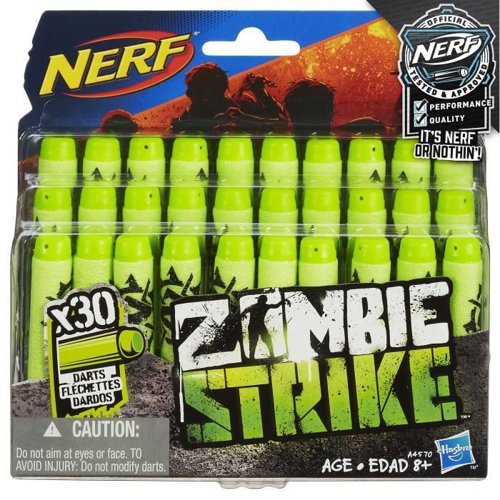 NEUF Recharges X30 Fléchettes Nerf Zombies Hasbro