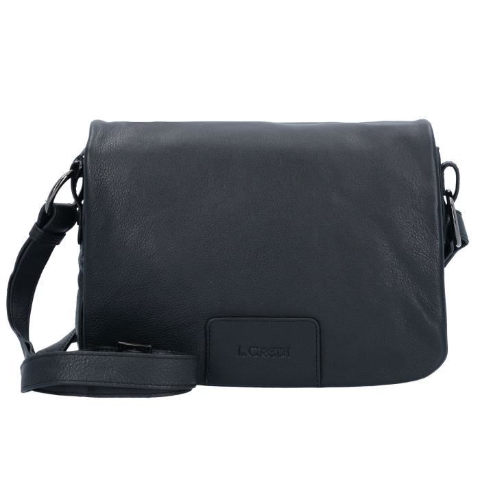 Sac à épaule Bandoulière L.CREDI Polly Crossbody - Noir - Femme - Neuf Avec étiquettes