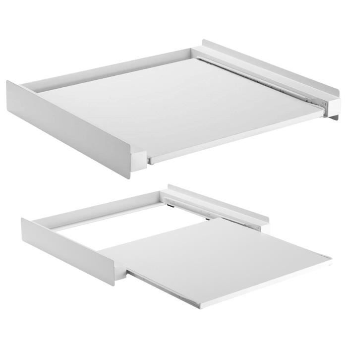 Maclean - Kit de superposition universel pour lave-linge et sèche-linge 60x53 cm - Wit Coupleur de machine à laver et sèche-linge