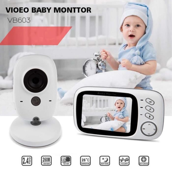 VB603 sans fil vidéo couleur bébé moniteur 3.2 pouces haute