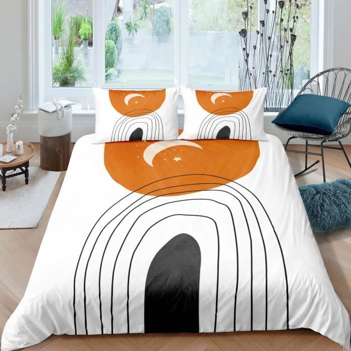Géométrie Des Couleurs Housse De Couette 3D Imprimé,Art Abstrait 140 X 200 Cmsets Housse De