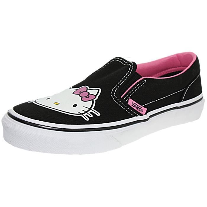 vans rose et noir