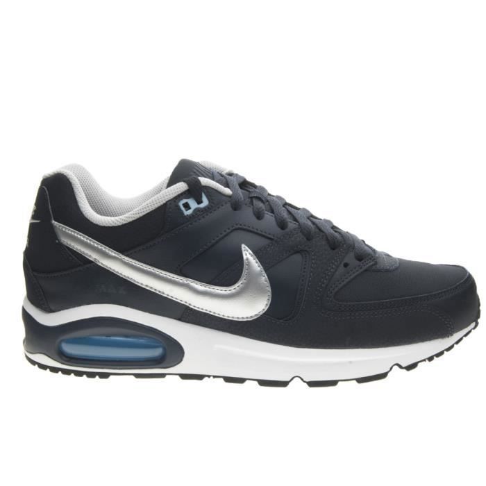 Chaussure de running Nike Air Max Command Homme Bleu silver Amortissement leger Cdiscount Sport