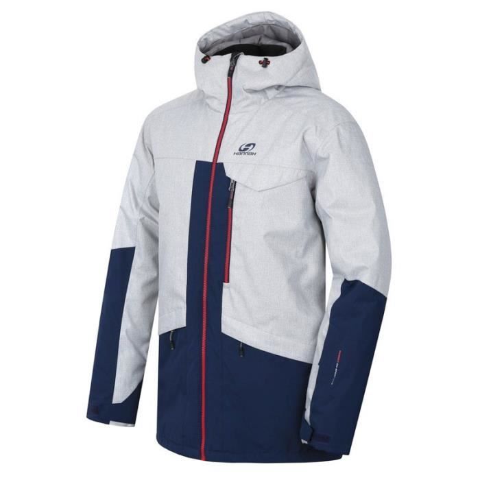 Hannah veste de ski Tiersen mens polyester light grey navy