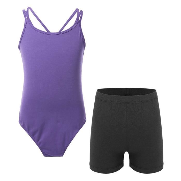 Justaucorps de gymnastique sans manches fille Alegra Comet | Move Dance