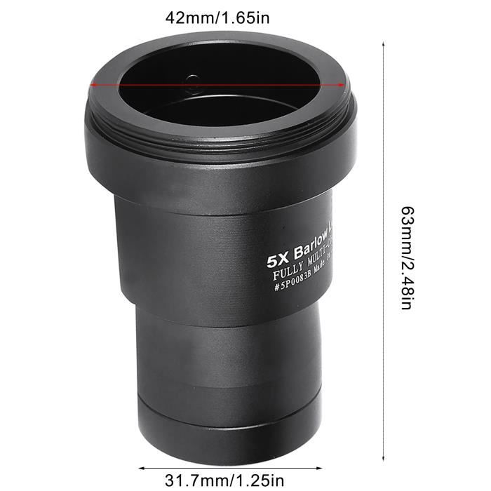 Lentille De Renversement Bresser 1.5x (1.25") - Pour Images Droites En Astronomie