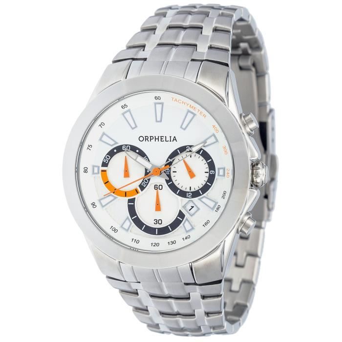 Orphelia - OR53790188 - Montre Homme - Quartz - Chronographe - Bracelet Acier inoxydable Argent