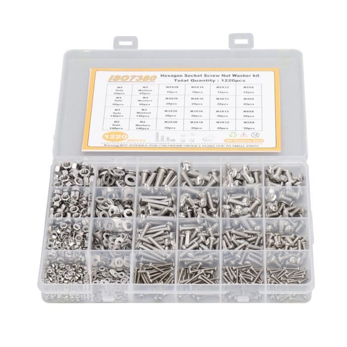 Lot De 60 Vis M3x50mm Inox 304 à Tête Fraisée Hexagonale - DIN7991, Parfait Pour Bricolage Et Assemblage