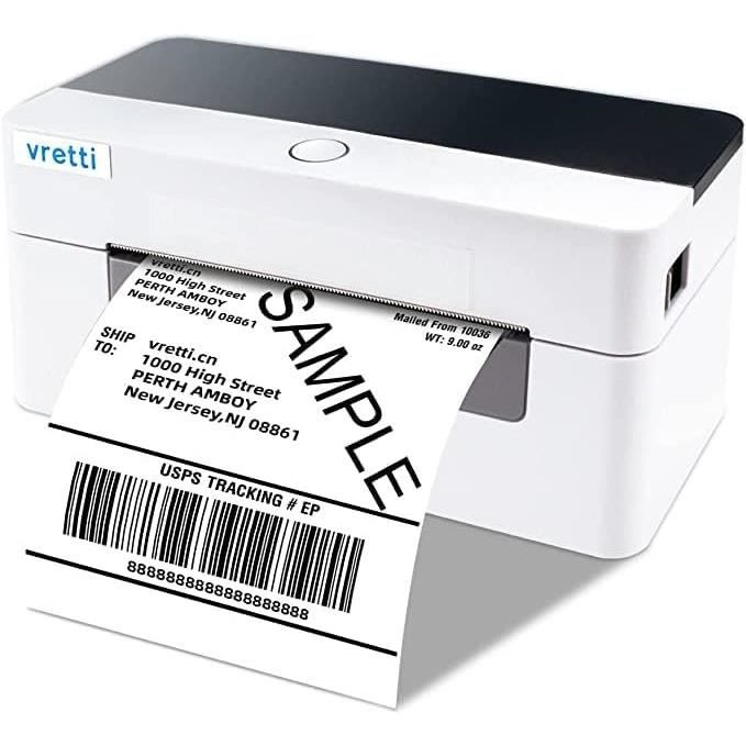 Imprimante thermique LVYUAN, imprimante d'étiquettes thermiques de bureau  pour 4x6 packages d'expédition Étiquettes d'adresse d'affichage