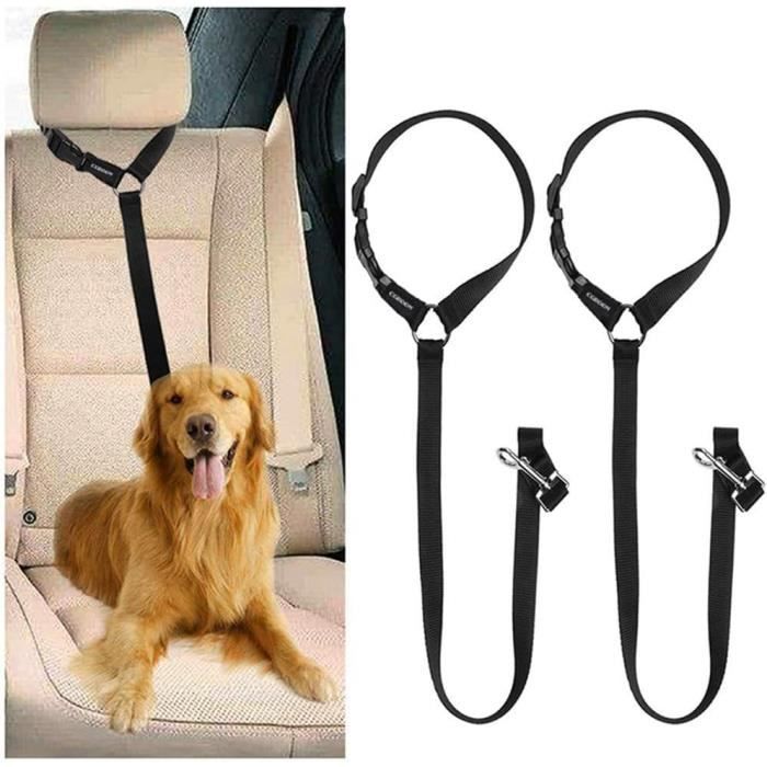 2PCS Ceinture Chien Voiture,Ceinture Securite Chien Voiture,Attache De