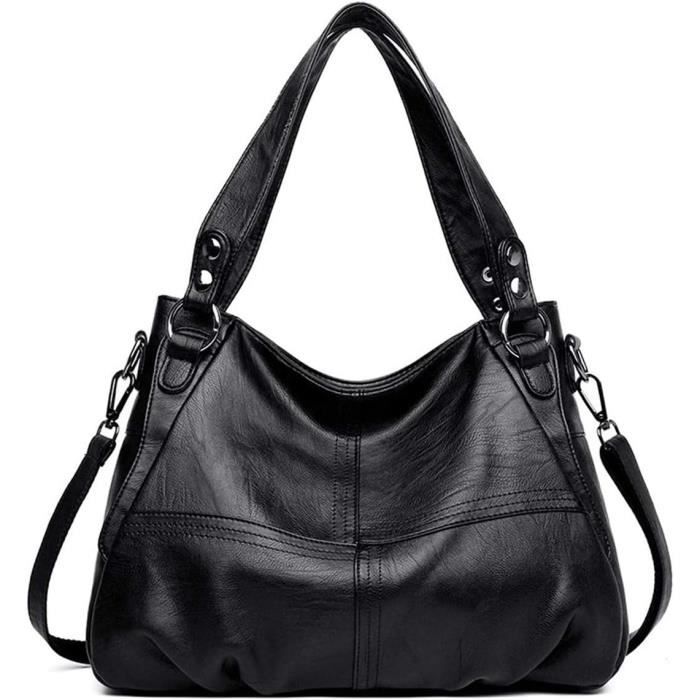 Sac à Main Toile Vintage LOSMILE - Bandoulière Réglable, 37x12x32 Cm - Pour Femme, Bleu