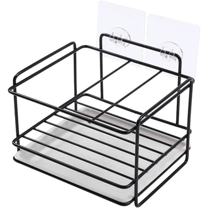 Porte-Éponge Évier Cuisine Argent Mat - Organisateur Multifonction Avec Ventouse Robuste