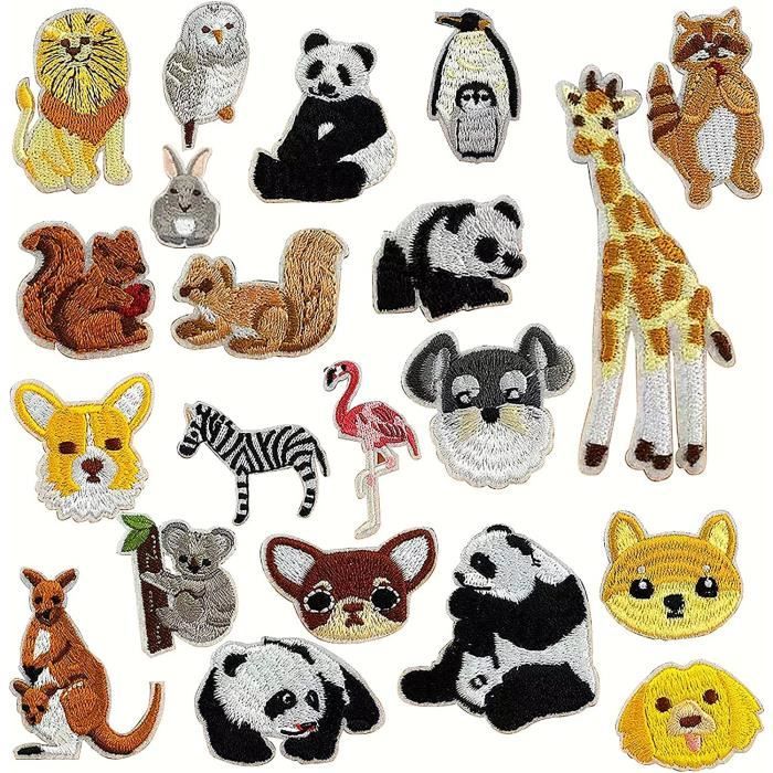 10 PCS Patch Thermocollant Broderie Paysage Cercle - Appliques Pour Vêtements, Jeans, T-shirts Et Sacs