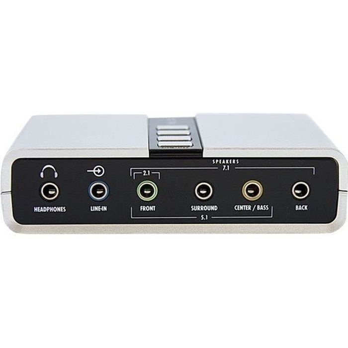 StarTech.com Adaptateur Carte Son USB vers Audio Stéréo Audio Numérique SPDIF Carte son 48 kHz 7.1 USB 2.0