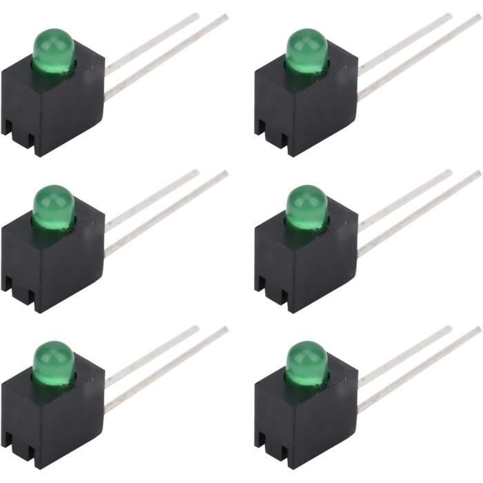 100 Pcs LED 3mm Pré-câblées 12V + Supports - Diode Lumineuse Bricolage Voiture Jouets