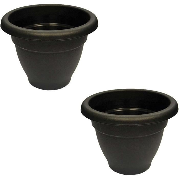 2 Pots De Fleurs Ronds Avec Pieds – Style Scandinave, Design Bois, Pour Intérieur Et Terrasse
