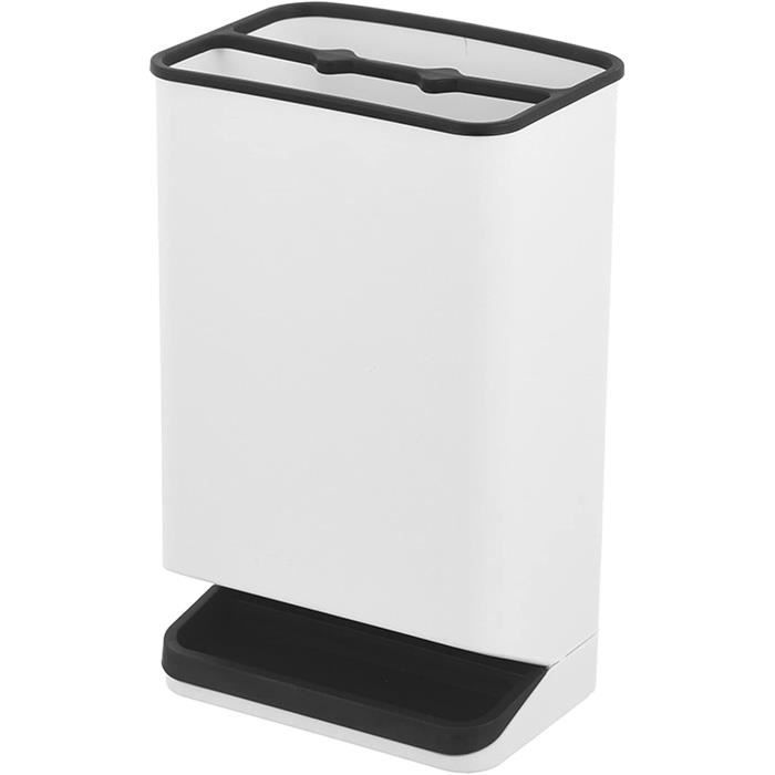 Porte-Parapluie Shalwinn Avec Bac Égouttoir - Blanc 28x22x9 Cm - Pour Maison/Bureau - Support 4 Parapluies
