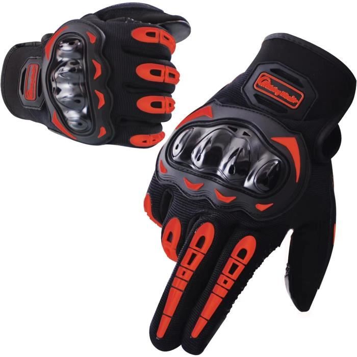 Gants Moto BLacOh Homologués - Écran Tactile, Cuir Microfibre, Doigts Complets, été, Pour Motocross, VTT - 2