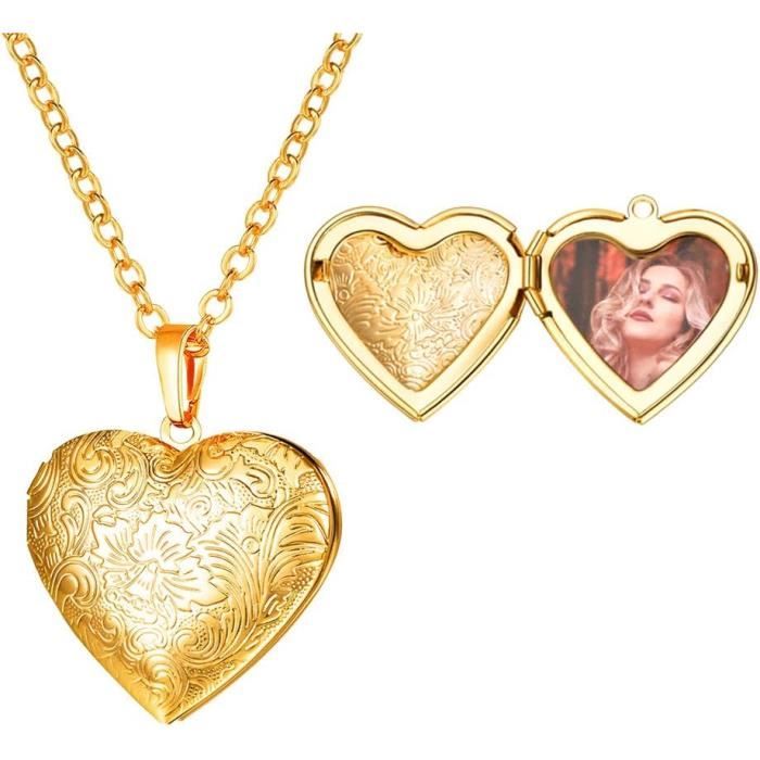 Collier Pendentif Personnalisable Lettre Cœur En émeraudes Et Diamants – Or Jaune 18 Carats
