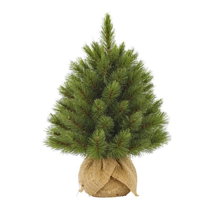 Sapin de Noël Artificiel avec toile de jute Forest Frosted - H45 x Ø36 cm - Vert- Triumph Tree