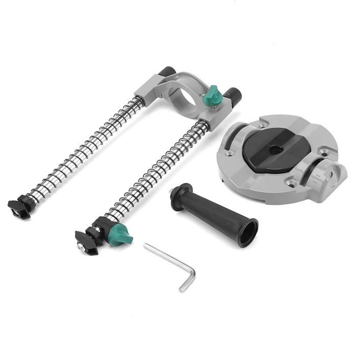 Support De Perceuse à Angle Réglable – Guide De Perçage Pour 45, 60, 75, 90°, Mandrin Jusqu'à 13 Mm, Pour Bois, Métal, Tubes