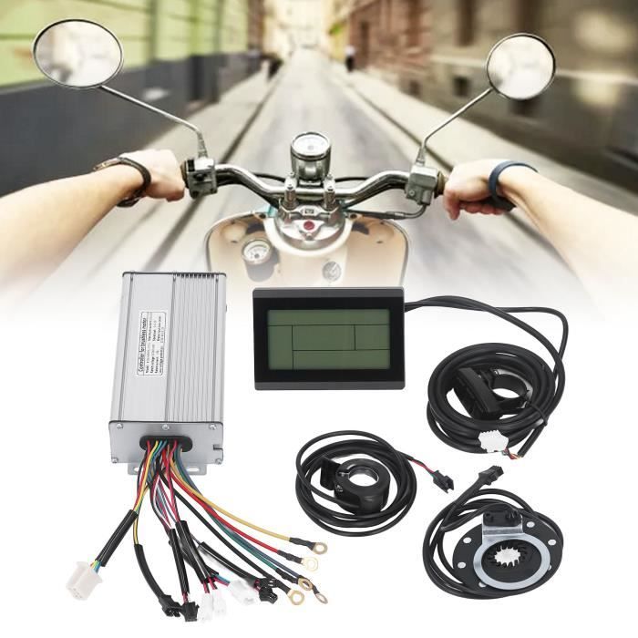 VGEBY Kit de contrôleur de vélo électrique avec panneau LCD3, poignée de pouce, accessoires de vélo pour moteur de 48V 1000W 1500W