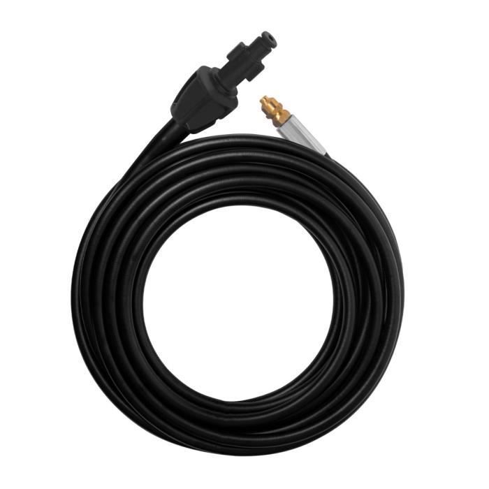 Tuyau De Nettoyage De Tuyaux - Longueur Au Choix Jusqu'à 200 Bar / 60 °C - Avec Adaptateur à Baïonnette - Buse Rigide Et Rotative Pour Nettoyeur Haute Pression - Convient Pour