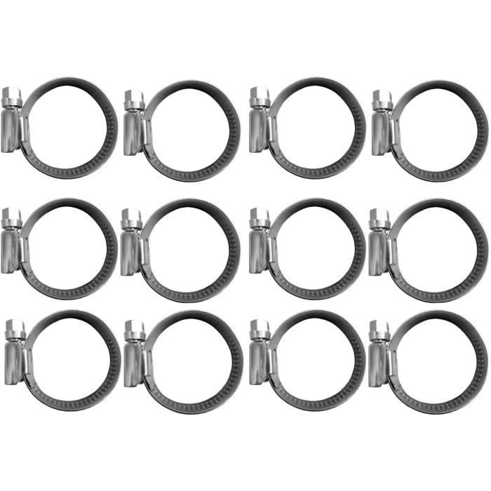 Lot De 6 Colliers De Serrage Inox 304 – 43 Mm, Anti-Rouille Et Ultra Résistants