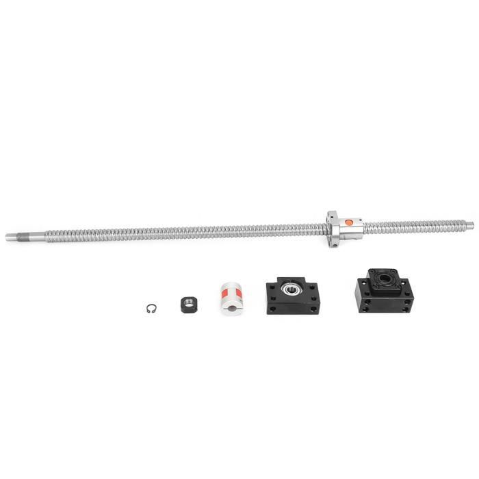 Mophorn Vis à Bille RM1605-1000mm + BF12/BK12 - Ballscrew Roulements à Billes Haute Précision