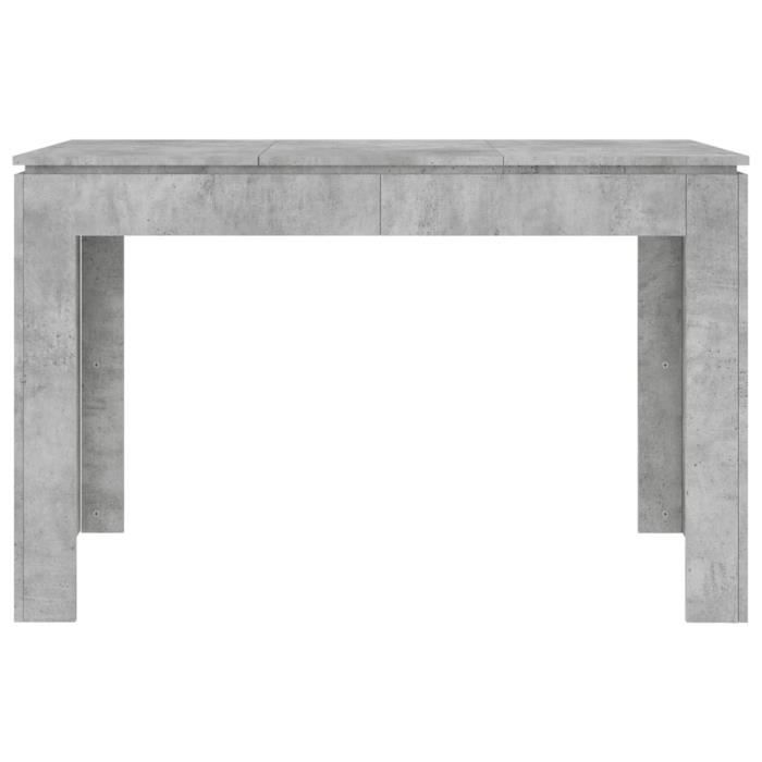 lessaisons table de salle à manger gris béton 120 x 60 x 76 cm aggloméré ab800760 117221