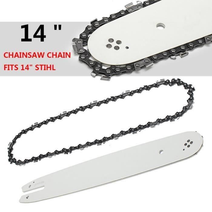 Guide Et 2 Chaînes Pour Tronçonneuse Stihl MS271 - 50 Cm, Pas .325", Maillons 81, Gouge Carrée Professionnelle