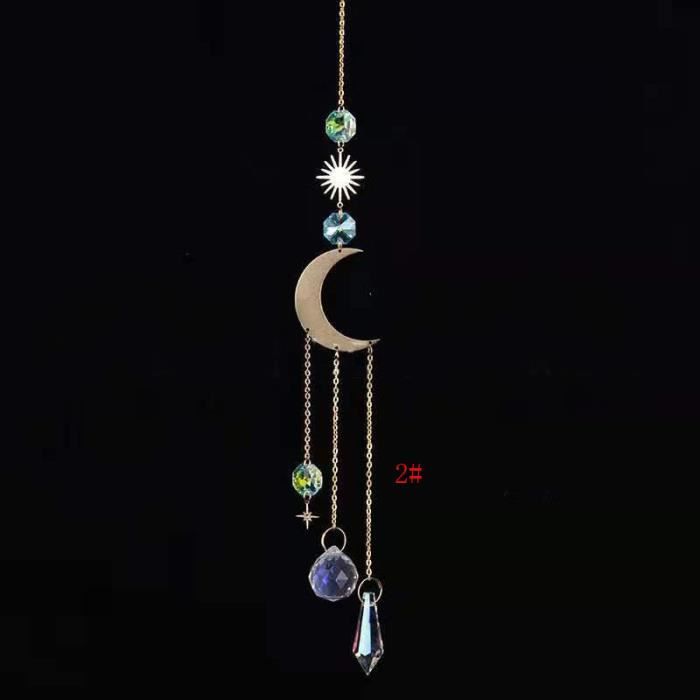Lot De 4 Attrape-Soleil En Cristal - Prismes Arc-en-Ciel Pour Fenêtre, Décoration Maison, Jardin, Bureau - Effet Lumière Colorée