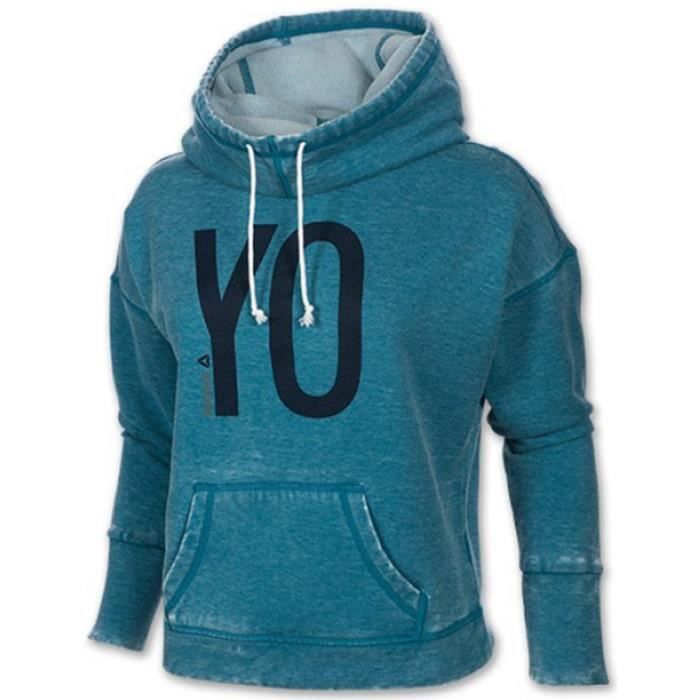 sweat reebok femme bleu
