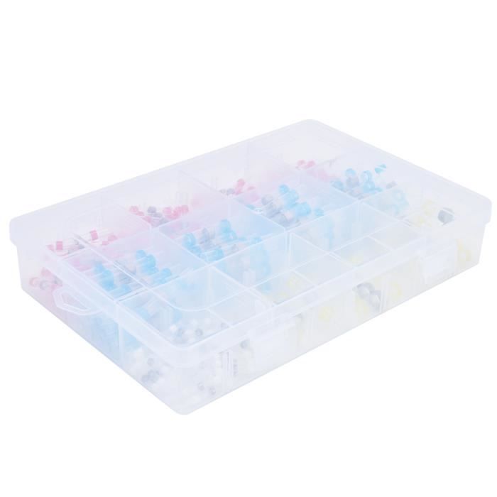 TIANYI-800 Pièces Embouts De Câble Non Isolés, Embouts De Fil 10 22 Awg Connecteurs A Bout Bornes De Cable Terminaison A Sertir Cosses De Fil Electriques En Cuivre Pour Projets D Electrique