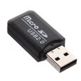 CABLING® Clé USB 2.0 Haute Vitesse Lecteur Carte Mémoire Adaptateur Micro SD TF Reader Noir-1