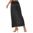 YIZYIF Femme Jupe Sculptant Jupon Fond de Jupe Elastique Sous-vêtement sous Jupe Lingerie 90cm Noir-1