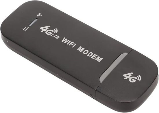 Modem WiFi 4G Portable - Routeur USB Avec Slot SIM, Partage Jusqu’à 10 Appareils, Voyage Europe/Asie/Afrique