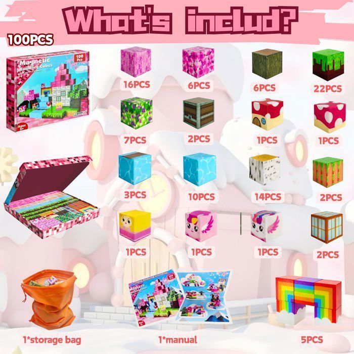Test du jeu de construction magnétique enfants Katiago 100 pièces