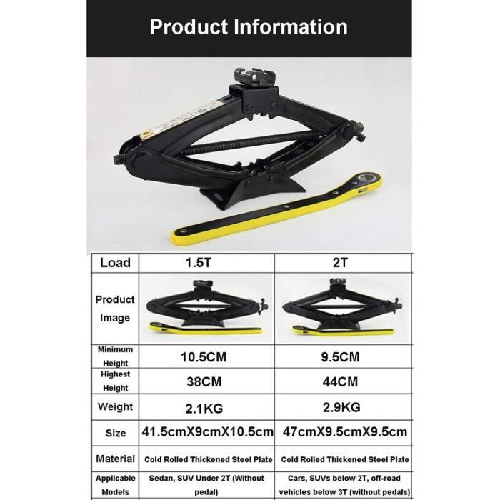 Cric Miniature 1/10 Pour Voiture RC – échelle, Métal, Levage 25-130 Mm, Pour D90 Ou SCX10