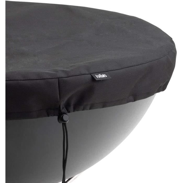 Housse Protection Brasero We-cover Beige Ø 60 × H 30 Cm – Imperméable Anti-UV Anti-Moisissure