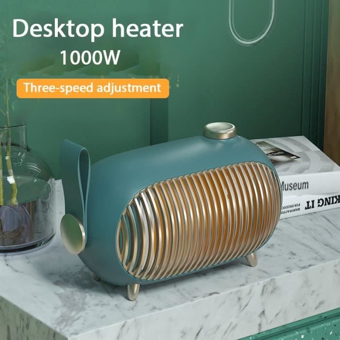 Radiateur d'appoint,Mini radiateur Portable Rechargeable 1000W,ventilateur  de chauffage de bureau pour maison,poêle- WHITE[B7451] - Cdiscount Bricolage