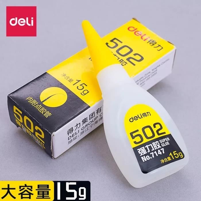 Colle forte - 502 - Cyanoacrylate - 15 grammes - Séchage rapide ...