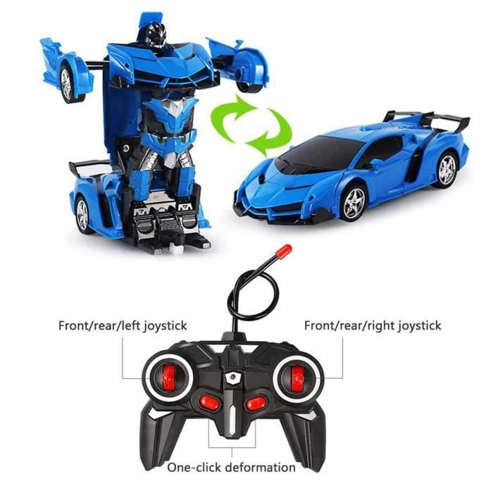 Transformers - Voiture télécommandée électrique - Jaune - 360° rotation -  Transformation à un bouton - Cdiscount Jeux - Jouets