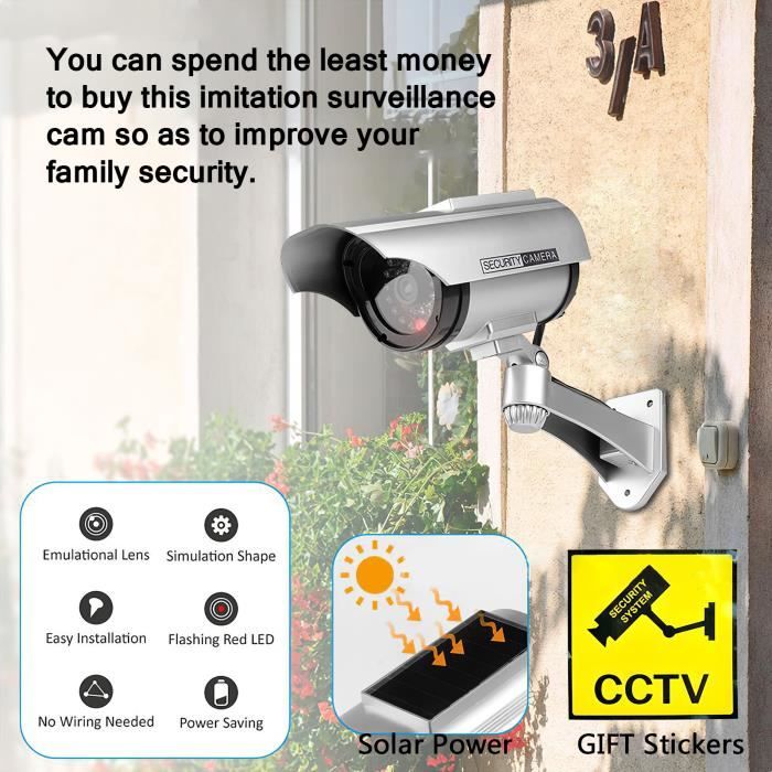 Surveillance de la caméra de surveillance fausse simulation de caméra  virtuelle - Cdiscount Bricolage
