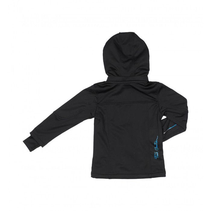 Mountain Warehouse Veste Softshell Enfant Exodus – Coupe-Vent, Imperméable, Doublure Polaire, Capuche, Idéale Randonnée & École (Noir 9-10 ANS)