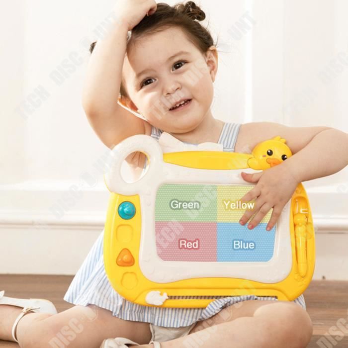 Planche A Dessin Magnetique Tableau Magnétique Dessin OFFCUP Licorne - Jouet éducatif 3 Ans - 4 Couleurs + Tampon Tableau Dessin Effaçable