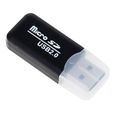 CABLING® Clé USB 2.0 Haute Vitesse Lecteur Carte Mémoire Adaptateur Micro SD TF Reader Noir-2