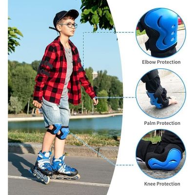 Leytn® Kit de Protection Roller Enfant Protège-genoux enfants Coudière  Genouillère Poignets Enfant pour enfants de 3 à 8 ans - Blue - Cdiscount  Sport