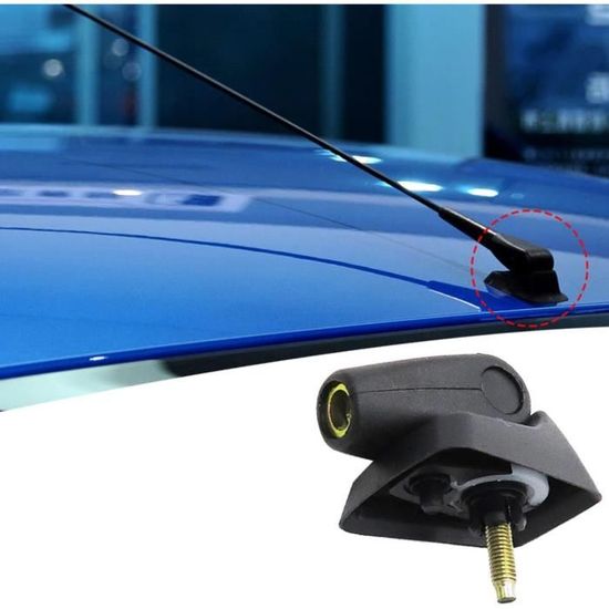 Base D'Antenne Toit Voiture - Compatible Peugeot 206, Citroën - ABS + Aluminium - Anti-Corrosion