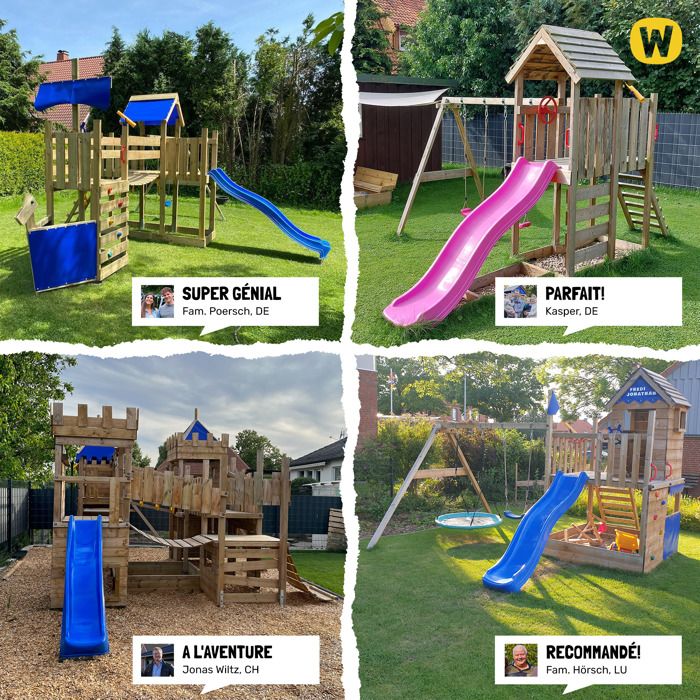 First Playground Wickey Playground Wickey Wooden Climbing Frame